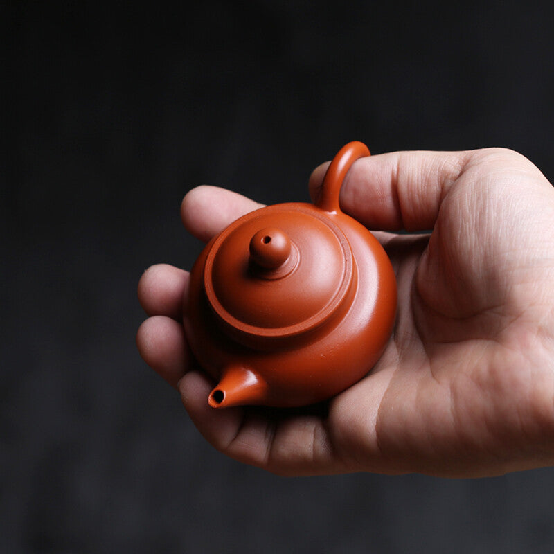 90ml Chaozhou Real Yixing Zisha Level Small Tea Pot Zhu Clay Good Sealed Pot