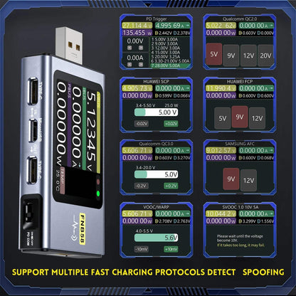 FNIRSI FNB58 USB Fast Charge Tester USB Voltage Current Meter Voltmeter Ammeter