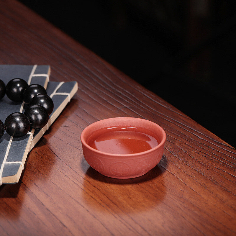 50ml Handmade Tea Cup Marked Original Ore Real Yixing Zisha Purple Clay Cup New