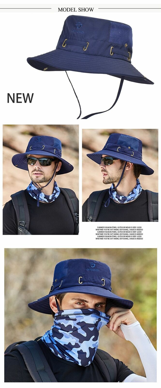 Summer Bucket Hat Mesh Breathable Outdoor Fishing Mountaineering Hiking Foldable