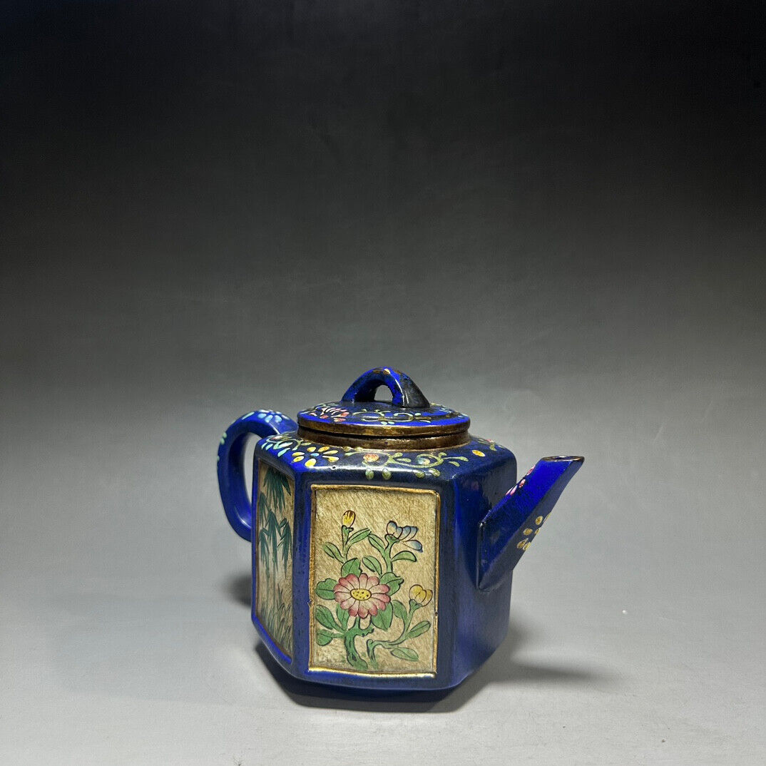 Chinese Yixing Zisha Clay Handmade Exquisite Teapot （梅兰竹菊 底款：顾景舟）