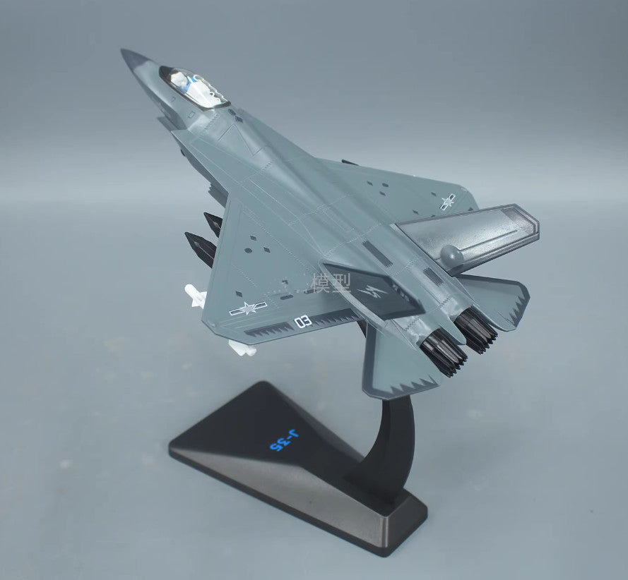 1:72 24CM J-35A STEATH CARRIER BASED Fighter Plane Diecast Aircraft Model