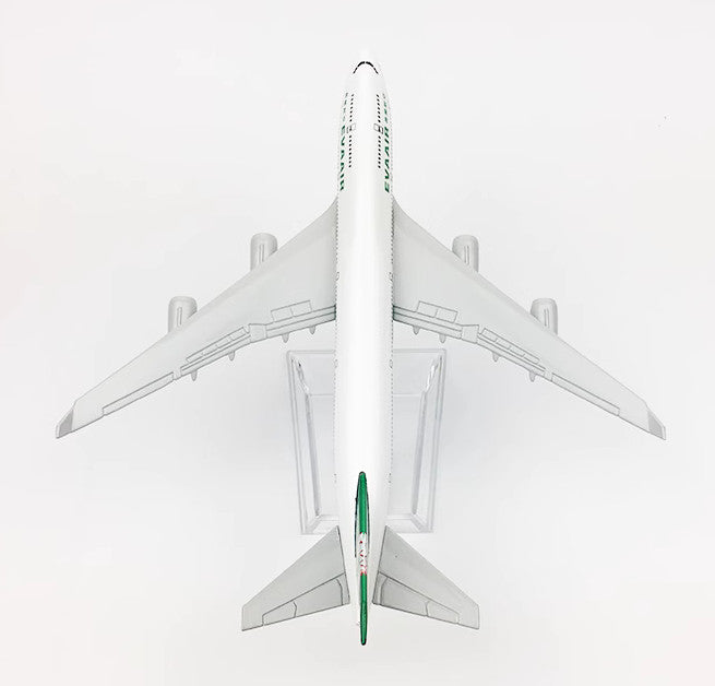16cm EVA AIR BOEING 747-400 Passenger Airplane Diecast Aircraft Plane Model
