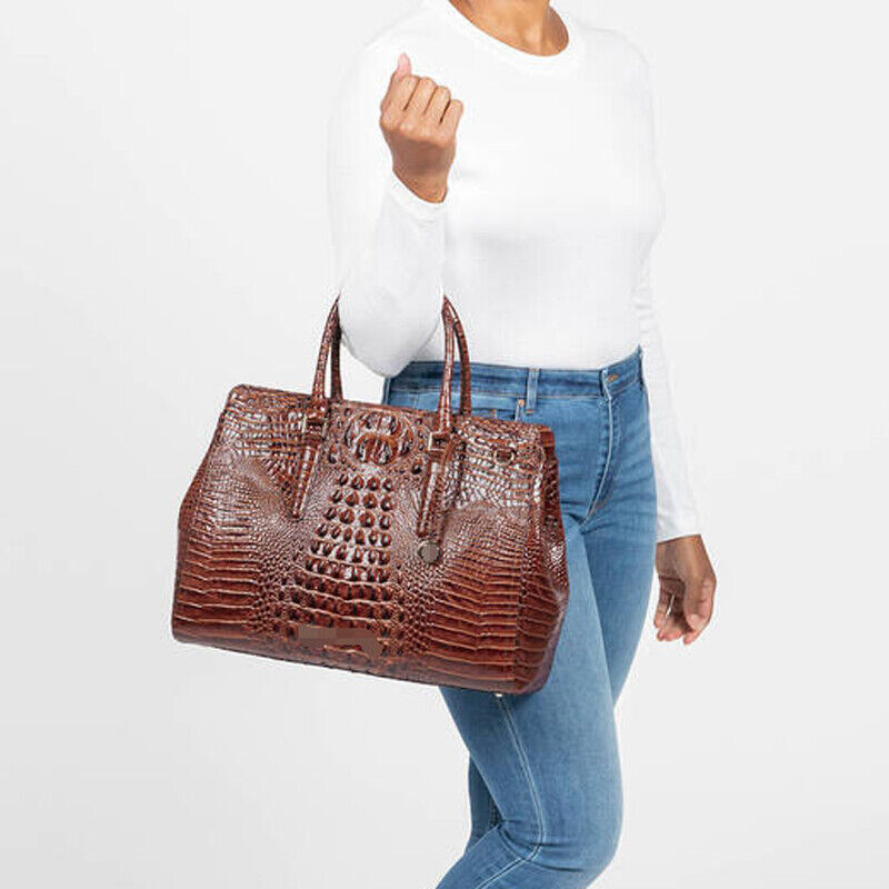 Women Patent Leather Crocodile Handbag Sling Satchel Tote Shoulder Bag Party Bag