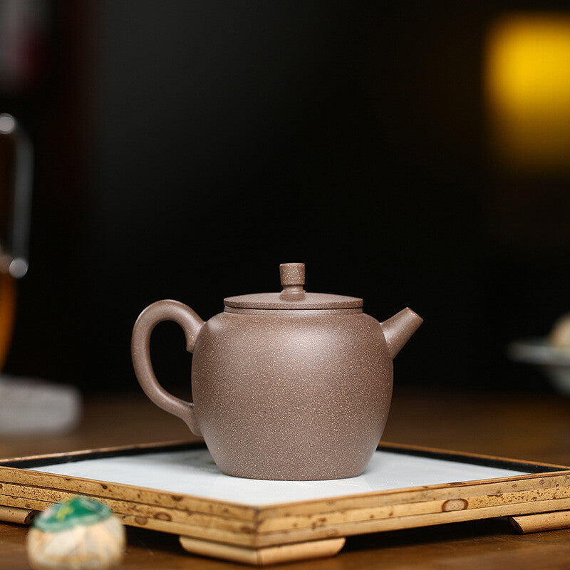 Tea Pot On Sales Chinese Character Carved Handmade Master Pot Yixing Duan Clay