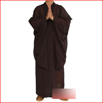 New Shaolin Buddhist Monk Dress Meditation Haiqing Robe Kung Fu Suit Costumes
