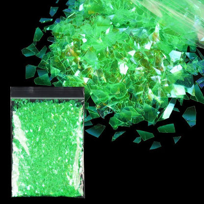 Nail Art Decor 10g Holographic Irregular Sequins Glitter Sparkly Colorful Flakes