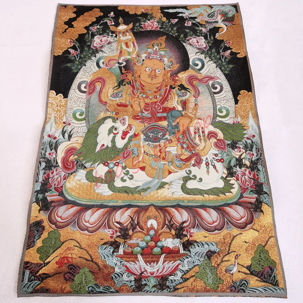 Religious Thangka Decorative Portraits The King of Wealth Recruit Wealth Mascot
