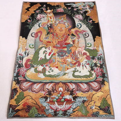 Religious Thangka Decorative Portraits The King of Wealth Recruit Wealth Mascot