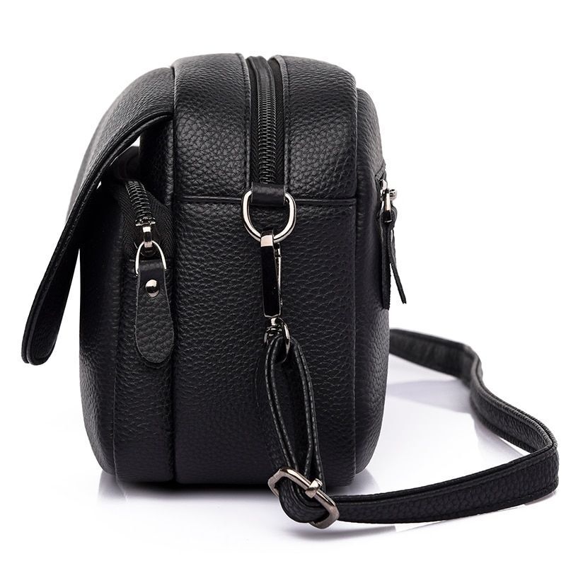 Genuine Leather Cowhide Fashion Bag Small Shoulder Purse Soft Crossbody Handbag