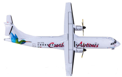 1:400 JC Wings Caribbean Airlines ATR-72-600 Airplane Diecast Aircraft Model