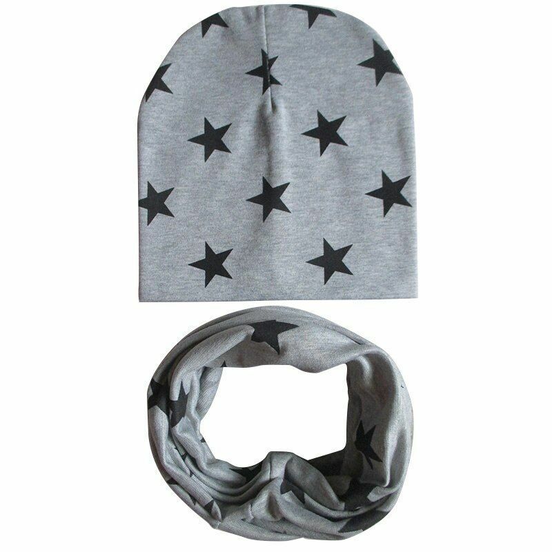 Baby Hats Winter Spring Scarf Sets Cotton Boy Girl Caps Kids Bonnet Beanie Cap
