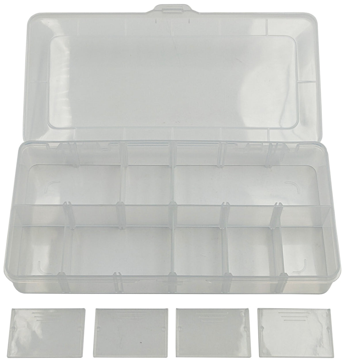5 Pack Utility Component Storage Box with 20 Removable Dividers