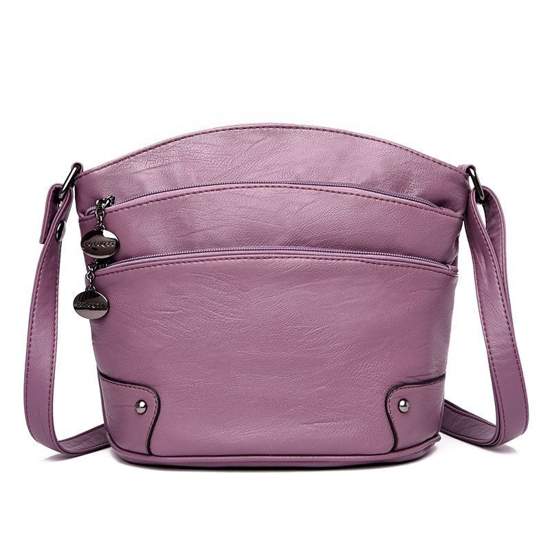Multi-layer Pockets Genuine Leather Shoulder Bag Handbag Bag Small Crossbody Bag