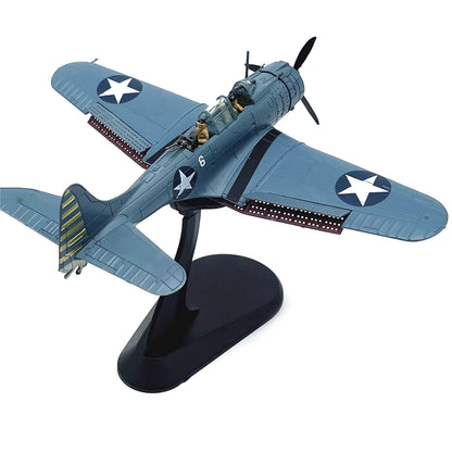 1/72 US SBD-3 Dive Bomber Fighter Alloy Aircraft Model Military Plane Craft Gift