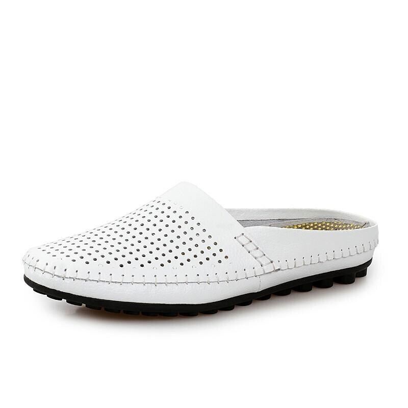 Men Sneakers Genuine Leather Loafers Mens Shoes Slippers Men Shoes