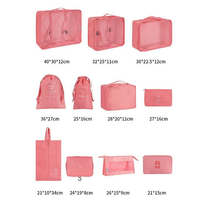Cosmetic Packaging Bags Double Zipper Organizer Set Lightweight Breathable Mesh