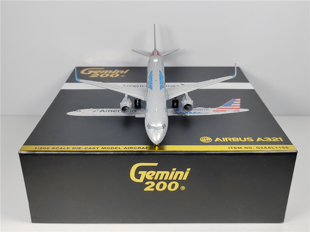 1:200 Geminijets Amercan AIRBUS A321 Passenger Airplane Diecast Aircraft Model