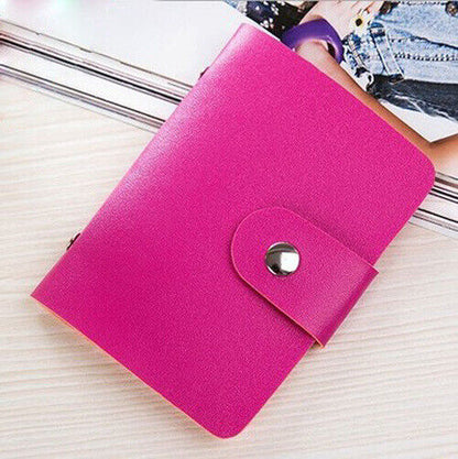 Credit Card ID Holder Women's Card Package Men's Leather Cards Bag Case Business