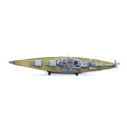 1:1000 WWII French Dunkerque Battleship Model With Display Stand Souvenirs
