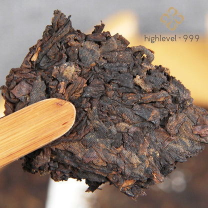 357g Fermented Ripe Pu'er Menghai 13 Years Aged Collectible Qizi Tea Cake Yunna