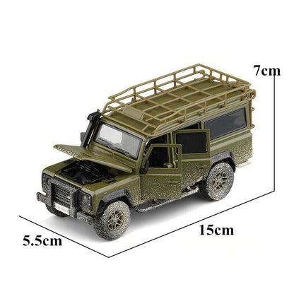 1:32 Diecast 2010 Land Rover Defender Metal Car Model Toy Door Open Sound Light