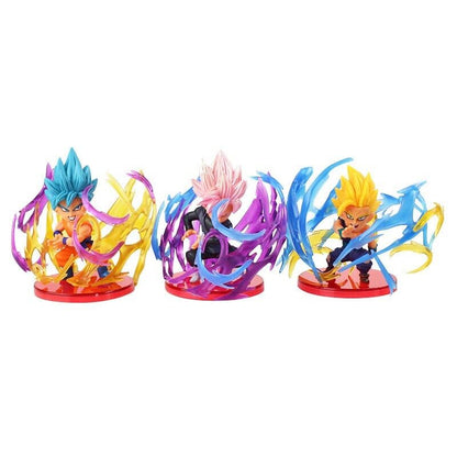 9pcs Dragon Ball Z Super Saiyan Son Goku Vegeta Freezer Broli Action Figure Set