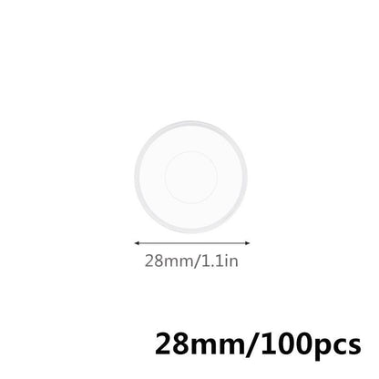 Binder Rings 100Pcs Plastic Clear Notebooks Planners Binding Mushroom Hole Discs