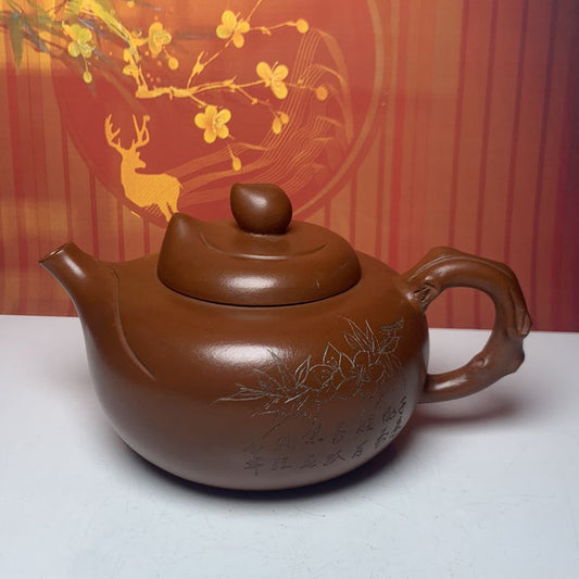 Vintage Chinese Yixing Purple Clay Teapot Zisha Ceremony Exquisite Teaware Rare