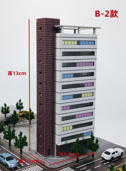 1:300 Building Model Street High-rise Building Railway House Scene Model
