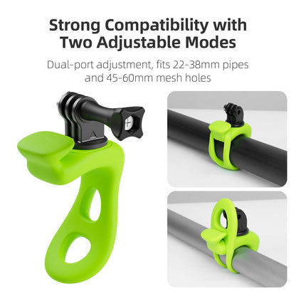 Green Flexible Mount Kit For Gopro Hero/Insta360/DJI Osmo Action/SJCAM/EKEN