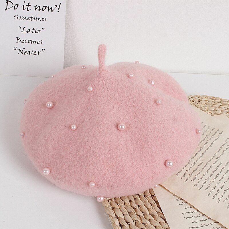 Caps Berets Princess Kids Girls Lovely Beanies Hats Spring Autumn Winter Toddler
