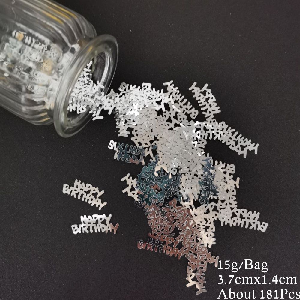Number 18 Confetti 15g PVC Sequin Birthday Party Anniversary Event Balloon Decor