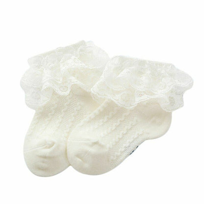 Socks Baby Lace Ruffle Cotton Girls Cute Toddler Princess Style Kid Accessories