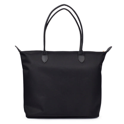 Premium Large Nylon Tote Water Resistant Top Zip Shoulder Bag Handbag