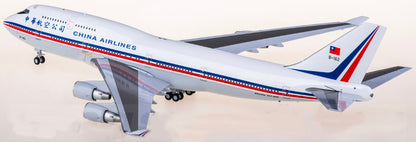 1:200 JC Wings China Airlines Boeing 747-400 Passenger Diecast Airplane Model