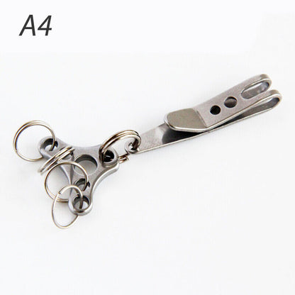 Mini Pocket Clips Carabiner Bag Waist Belt Clip Key Buckles Holder Outdoor T-cx