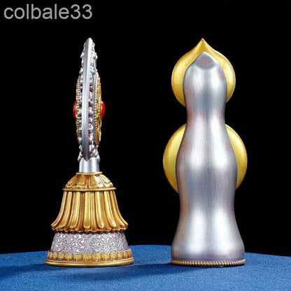 16.5cm 6.5" Torma Sizi Butter Sculpture Duoma Statue Tibetan Buddhism Worship