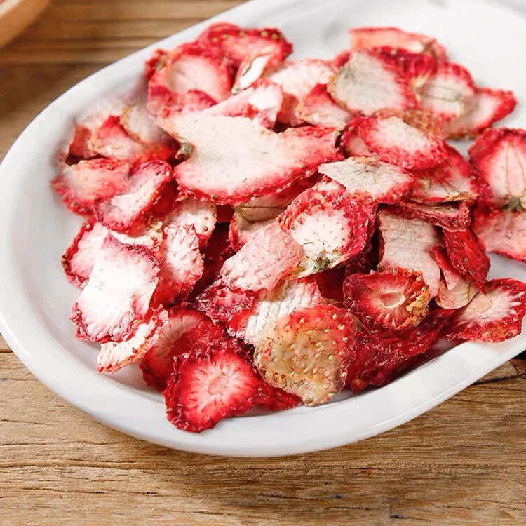 Top Grade Dried Strawberry Fruit Slices Pure Natural Dry Fruit Tea
