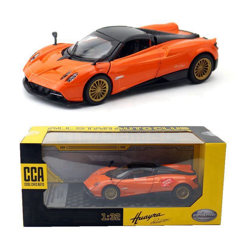 1:32 Diecast Pagani Huayra Roadster Metal Car Model Toy Pull Back Sound Light