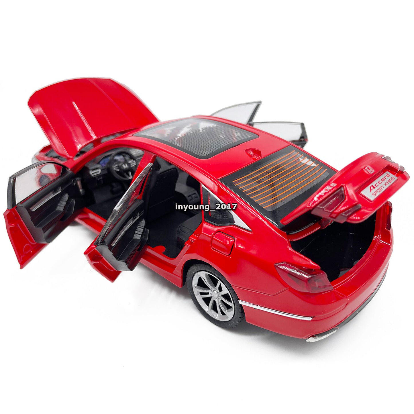 1/24 Scale 2023 Honda Accord Model Car Diecast Toy Cars Boys Toys for Kids Gifts