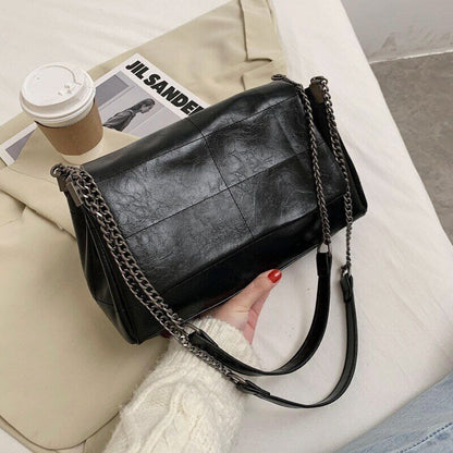 Women Shoulder Bags Chain Crossbody Bag Soft PU Leather Lady Shopper