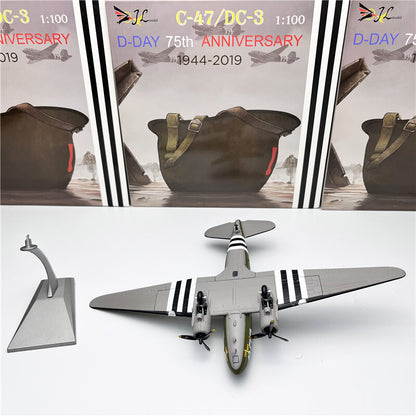 WWII USA C-47 CU 1/100 diecast plane model aircraft