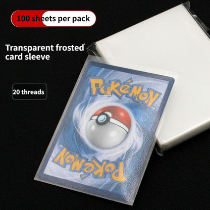 20-micron transparent frosted card sleeves for Pokémon Magic The Gathering cards
