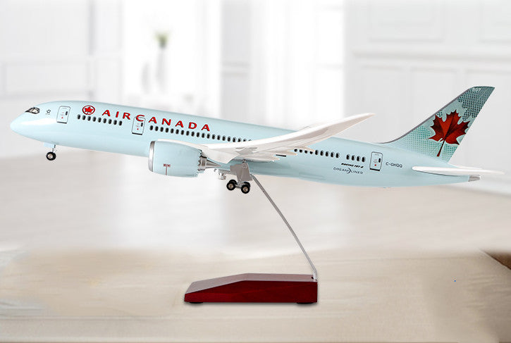 1:130 43CM AIR CANADA BOEING 787 Airplane Landing Gear Resin Aircraft Model