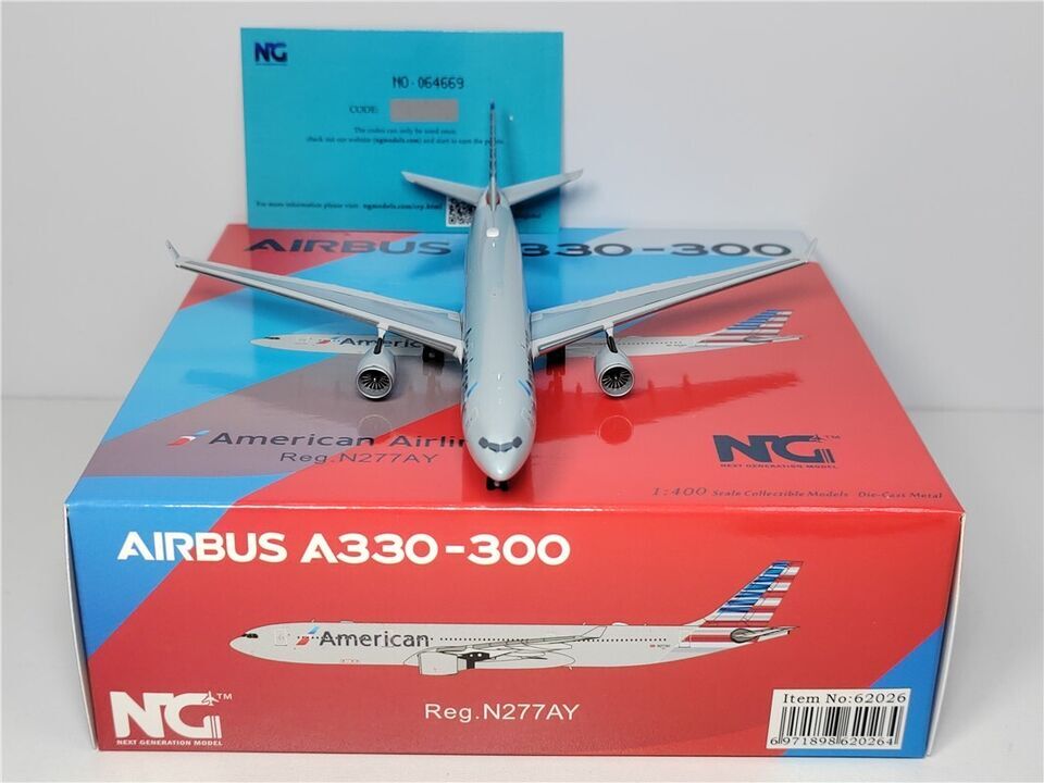1:400 NG American AIRBUS A330-300 Passenger Airplane Diecast Aircraft Model