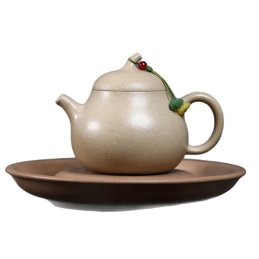 China Yixing Zisha Natural Green Clay Benshan Lvni Qieduan 小金瓜 Teapot Tea Pot