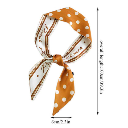 Ladies Neck Scarf Long Ribbon Wrap Tied Bag Handle Hair Wrist band Neckerchief*