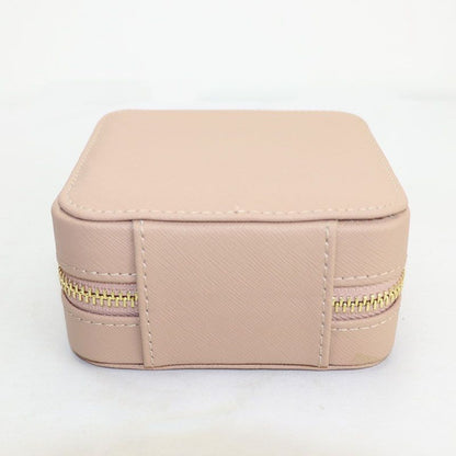 Customized Genuine Leather Earrings Ring Case Jewelry Storage Box 11.5*11.5*6 CM