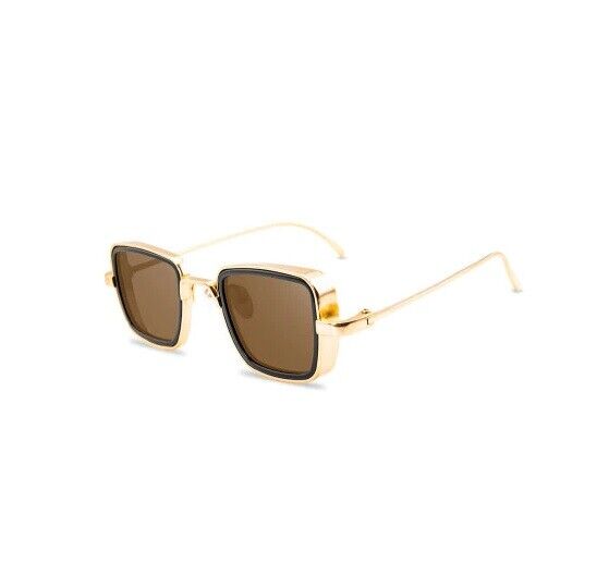 Vintage Steampunk Sunglasses Men Retro Metal Square Eyewear Trendy Women Shades